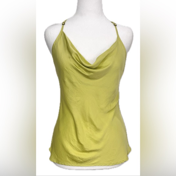 Young Fabulous & Broke Tops - Young Fabulous & Broke Satin Cowl Neck Racerback Tank